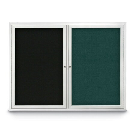 United Visual Products Corkboard, 36"x36", Amethyst/Black UV403PLUS-BLACK-AMETHY